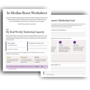 In Medias Res Marketing Reset